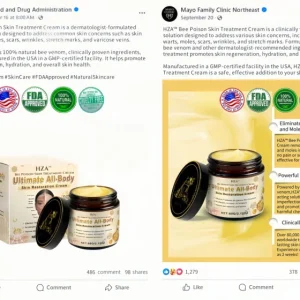 HZA™ Bee Poison Skin Treatment Cream