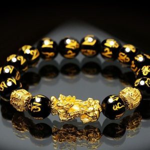 DIYSTAR Pi Xiu Obsidian Bracelet