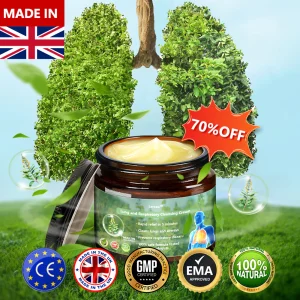 Lercea™ Mullein Clear Lung Repair Cream – endorsed by the British Thoracic Society to support lung health(Treat chronic pharyngitis, lung nodules, lung dysfunction and other diseases)