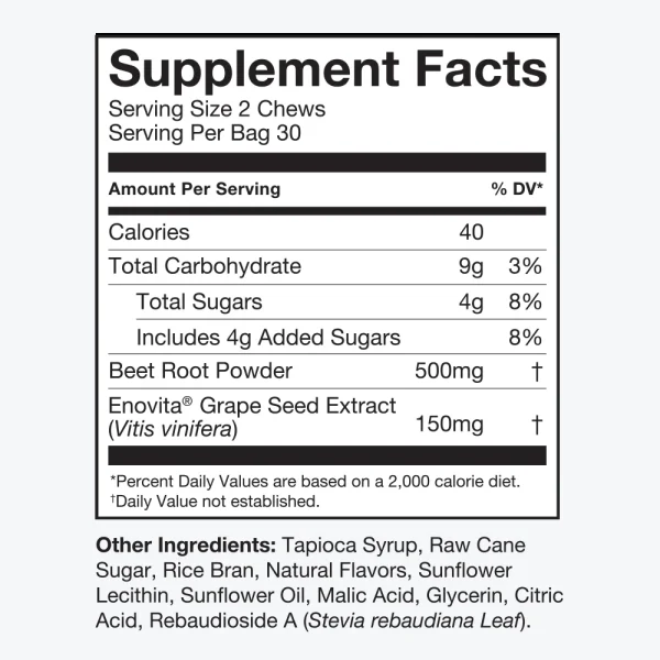 SuperBeets® Heart Chews 6 SuperBeets® Heart Chews