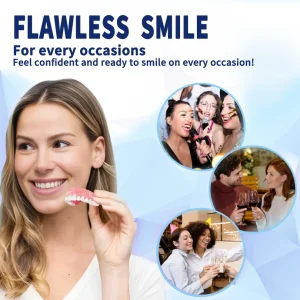 NESLEMY™- Advanced Customized Full Denture Set ——Self-adsorbed in the mouth, comfortable to wear, worry-free chewing