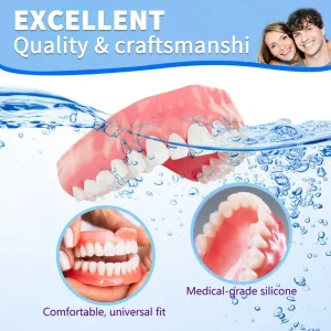 NESLEMY™- Advanced Customized Full Denture Set ——Self-adsorbed in the mouth, comfortable to wear, worry-free chewing