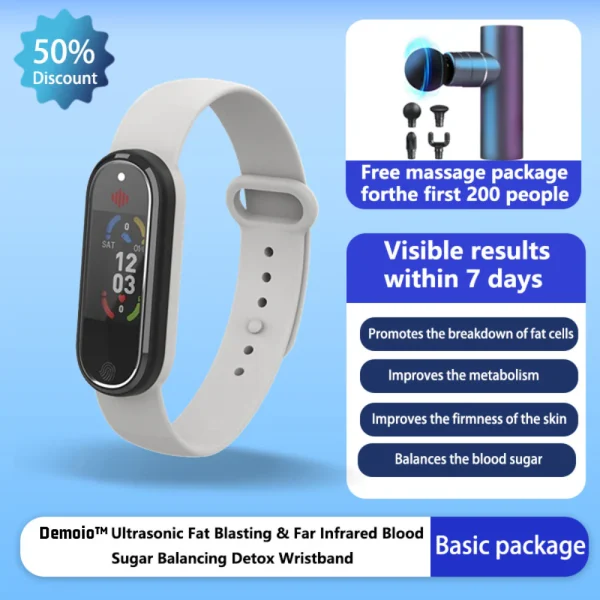 Demoio™ Ultrasonic Fat Blasting & Far Infrared Blood Sugar Balancing Detox Wristband - Image 16