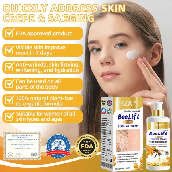 HZA™ BeeLift Anti-Aging Firming Cream,Address Crepe & Sagging