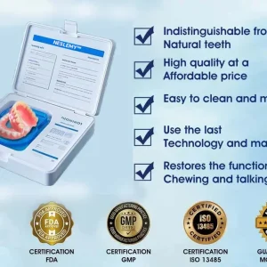 NESLEMY™- Advanced Customized Full Denture Set ——Self-adsorbed in the mouth, comfortable to wear, worry-free chewing