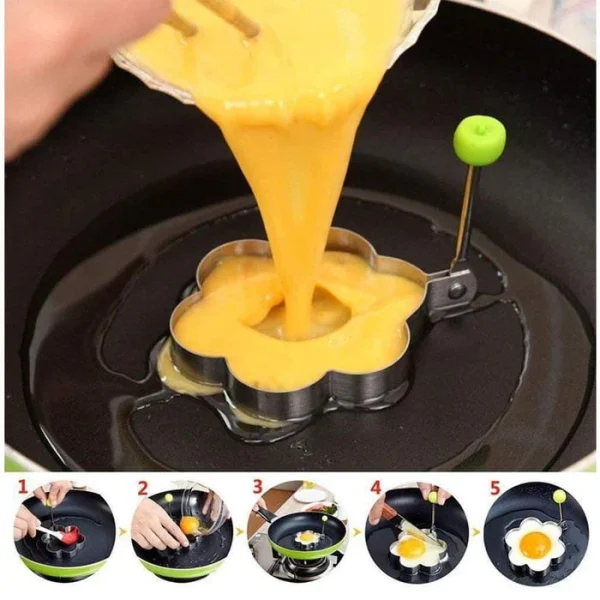 Fried Egg Molds (4 PCs ( 1 Set) Randam Shape)