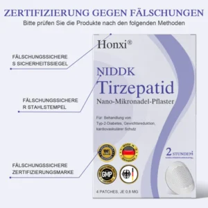 Honxi® NIDDK-Tirzepatid Nano-Mikronadel-Pflaster