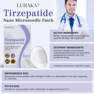 Luhaka® NIDDK-Tirzepatide Nano Microneedle Patch