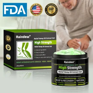 Raindew®High Strength Relief Hemp Oil Extract Gel👨‍⚕️American Orthopaedics (AAOS) Approved