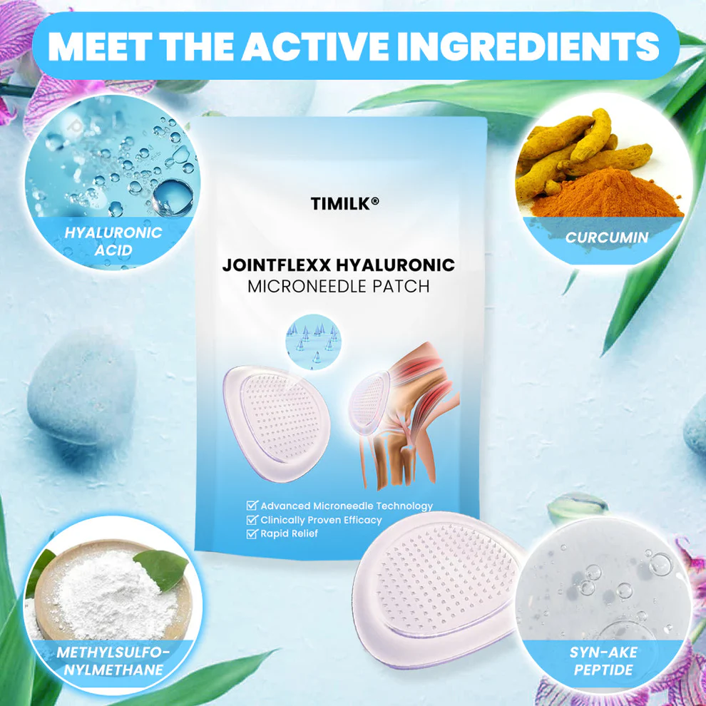 Big Sale Timilk® JointFlexX Hyaluronic Microneedle Patch 8 Timilk® JointFlexX Hyaluronic Microneedle Patch