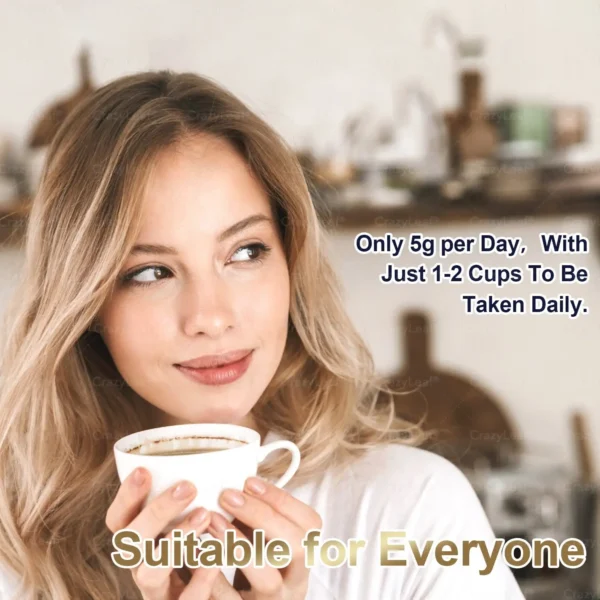 CrazyLeaf® GLP-1 & NAD Herbal Mushroom Instant Coffee - Image 8