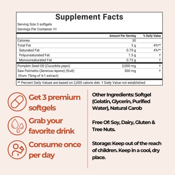 Lenoria Pumpkin Seed Oil Capsules